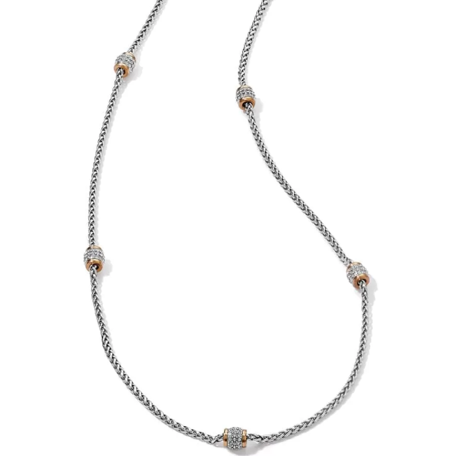 Necklaces>Brighton Meridian Two Tone Long Necklace Silver-Gold