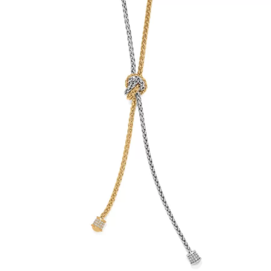 Necklaces>Brighton Meridian Ventus Two Tone Y Necklace Silver-Gold