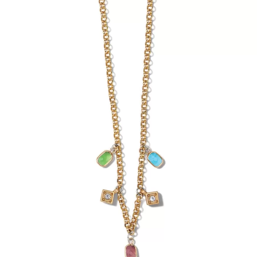 Necklaces>Brighton Meridian Zenith Prism Necklace Gold-Multi