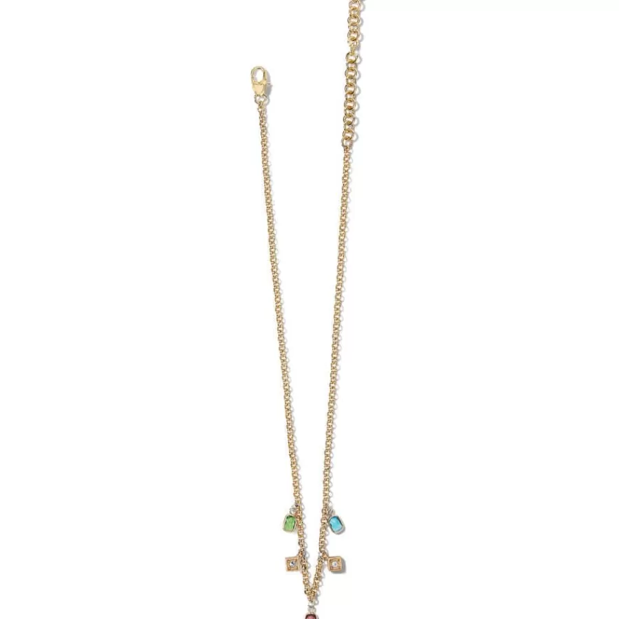 Necklaces>Brighton Meridian Zenith Prism Necklace Gold-Multi