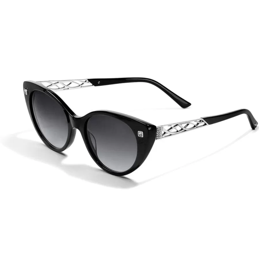 Sunglasses & More>Brighton Meridian Zenith Sunglasses Black-Silver