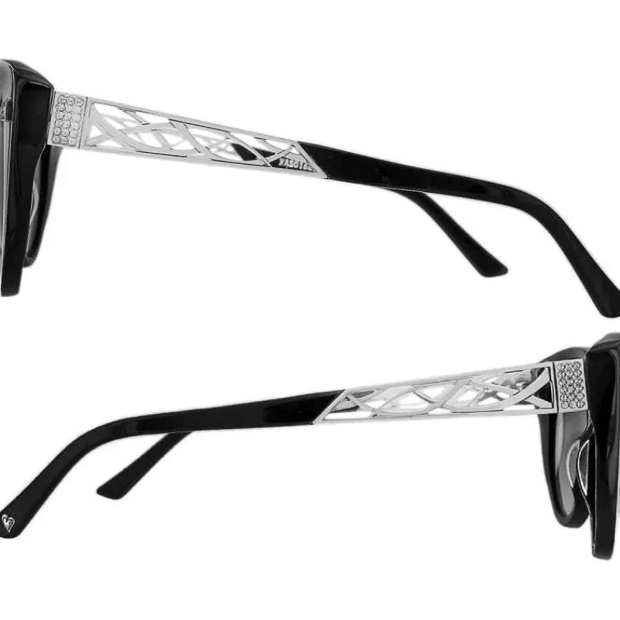 Sunglasses & More>Brighton Meridian Zenith Sunglasses Black-Silver