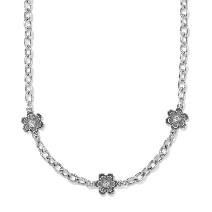 Necklaces>Brighton Metal Petal Short Necklace Silver