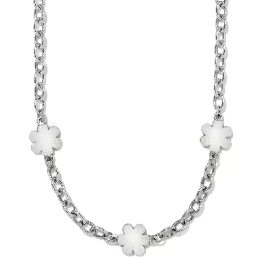 Necklaces>Brighton Metal Petal Short Necklace Silver