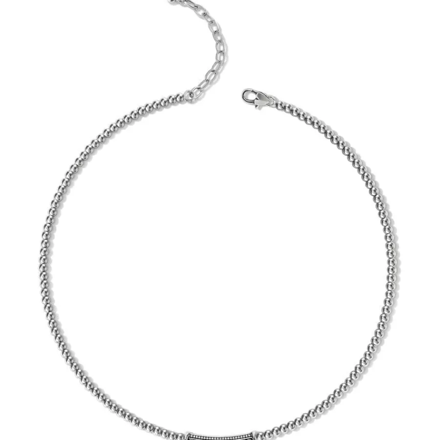 Necklaces>Brighton Mingle Adore Bar Collar Necklace Silver