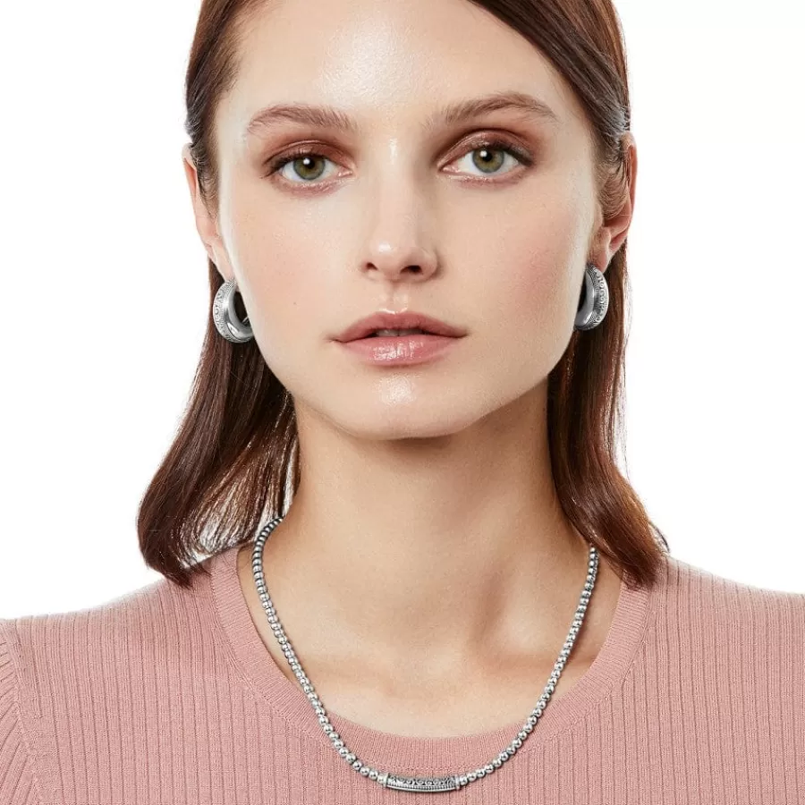 Necklaces>Brighton Mingle Adore Bar Collar Necklace Silver