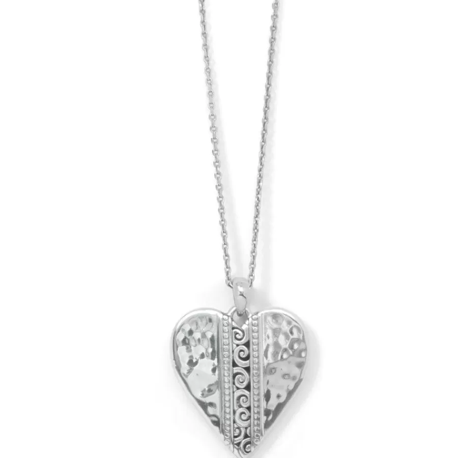 Necklaces>Brighton Mingle Adore Heart Necklace Silver