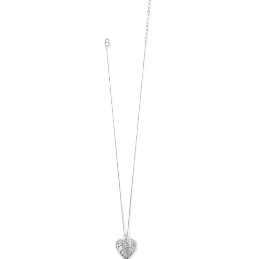 Necklaces>Brighton Mingle Adore Heart Necklace Silver