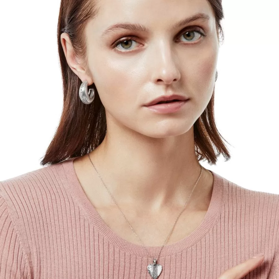 Necklaces>Brighton Mingle Adore Petite Heart Necklace Silver