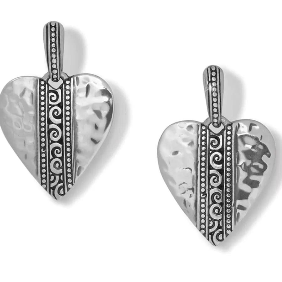 Earrings>Brighton Mingle Adore Post Drop Earrings Silver