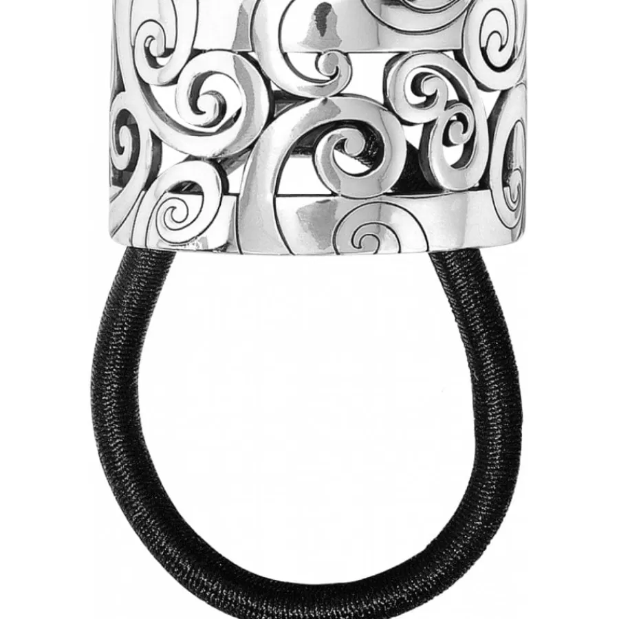 Hair Accessories>Brighton Mingle Ponytail Holder Silver