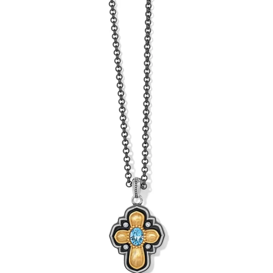 Necklaces>Brighton Monarch Blessing Necklace Silver-Multi