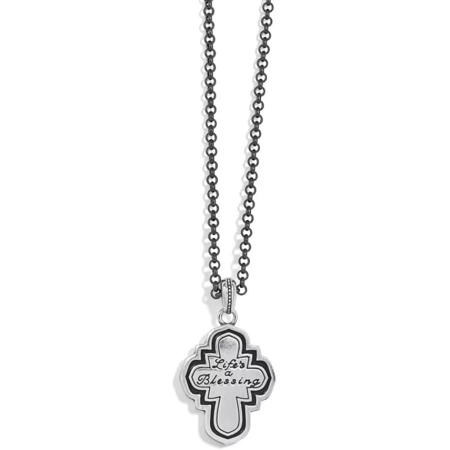 Necklaces>Brighton Monarch Blessing Necklace Silver-Multi