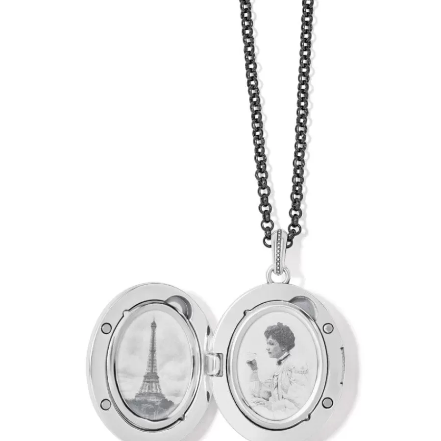 Necklaces | Photo Lockets>Brighton Monarch Dream Convertible Locket Necklace Black-Gold