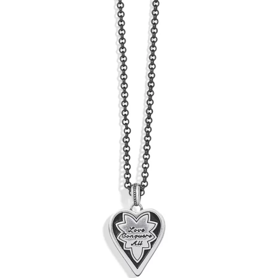 Necklaces>Brighton Monarch Love Necklace Silver-Multi