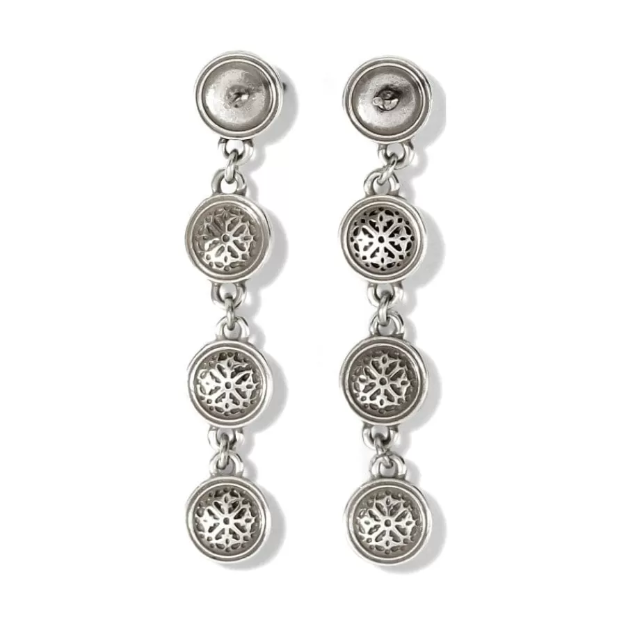 Earrings>Brighton Monete Link Post Drop Earrings Silver-Gold