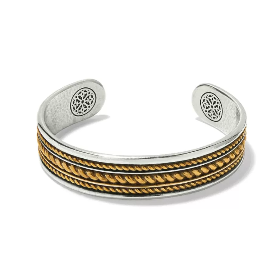 Bracelets>Brighton Monete Narrow Cuff Bracelet Silver-Gold