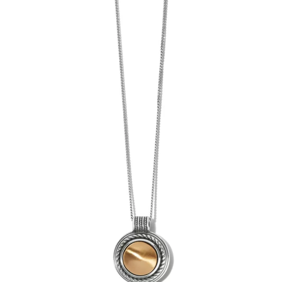 Necklaces>Brighton Monete Pendant Necklace Silver-Gold