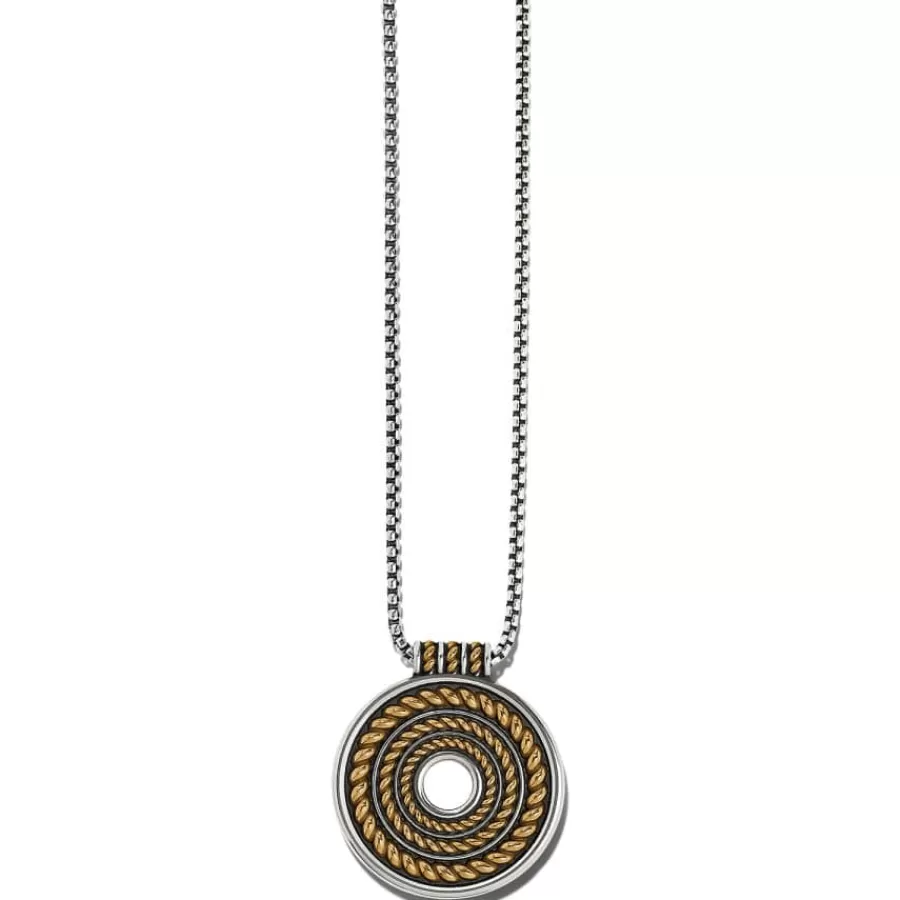 Necklaces>Brighton Monete Ring Necklace Silver-Gold