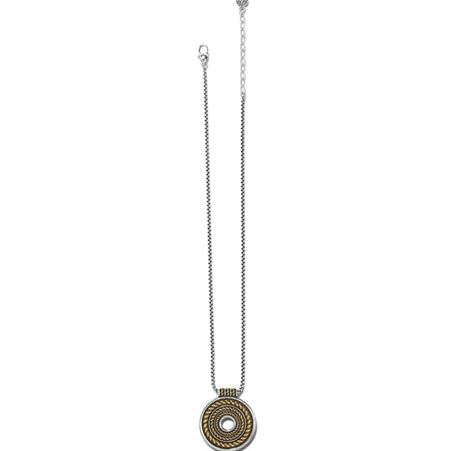 Necklaces>Brighton Monete Ring Necklace Silver-Gold