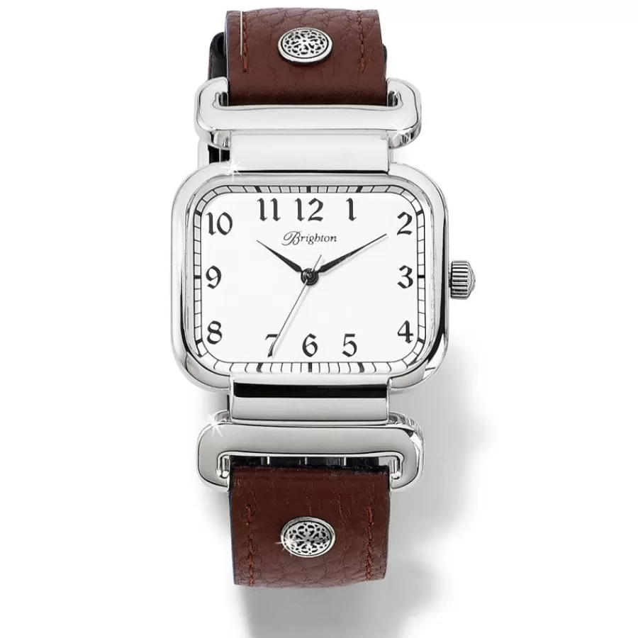 Watches>Brighton Montecito Reversible Watch Black-Brown