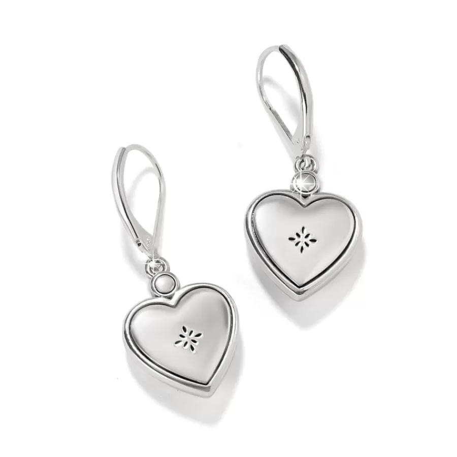 Earrings>Brighton Mosaic Heart Two Tone Leverback Earrings Silver-Gold