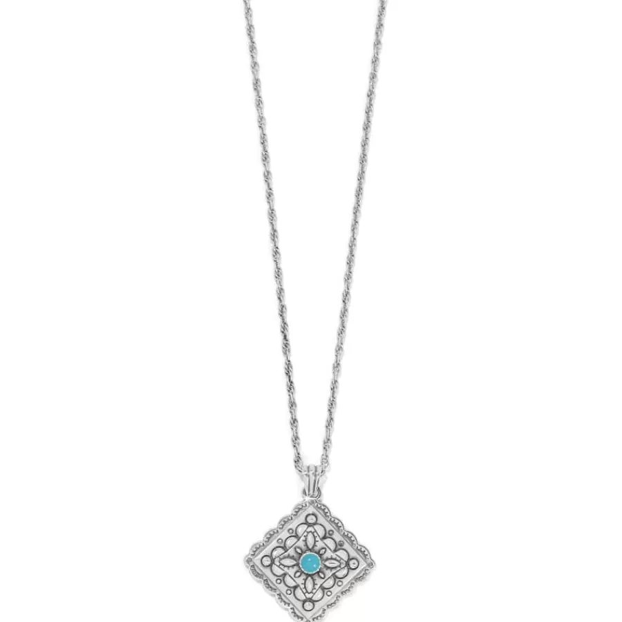 Necklaces>Brighton Mosaic Paseo Concho Necklace Silver-Blue