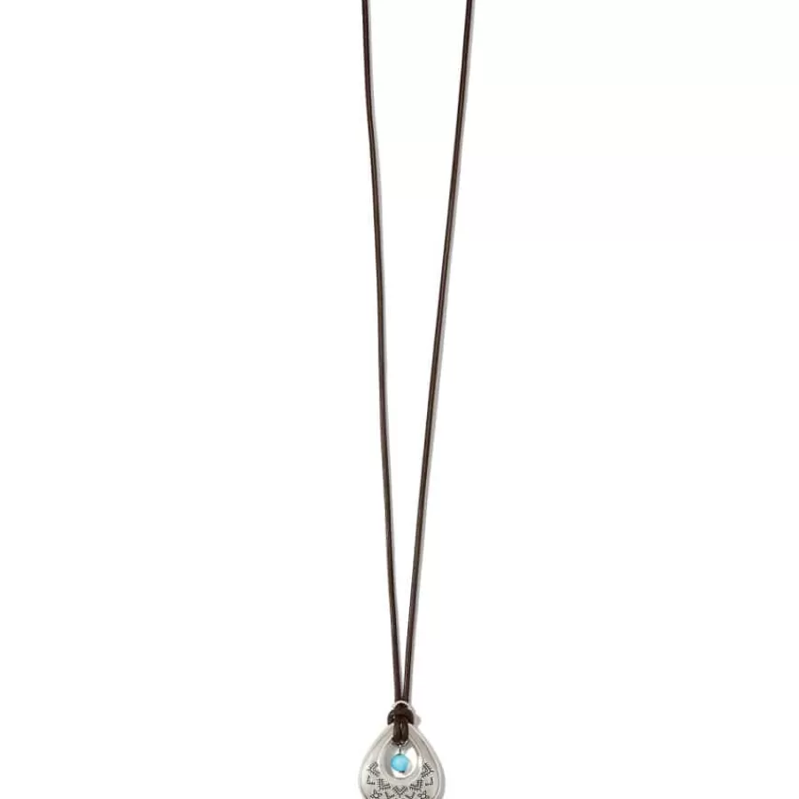 Necklaces>Brighton Mosaic Paseo Teardrop Necklace Silver