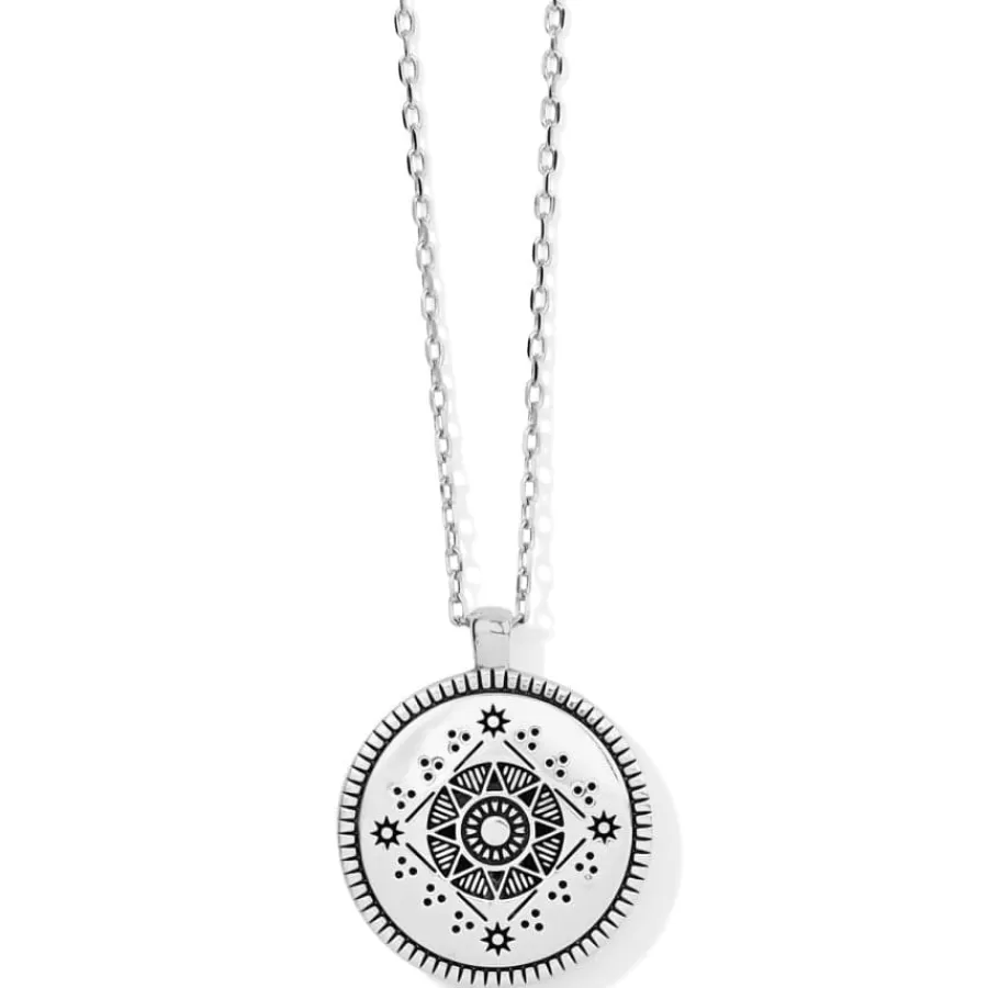 Necklaces>Brighton Mosaic Pendant Necklace Silver-Turquoise