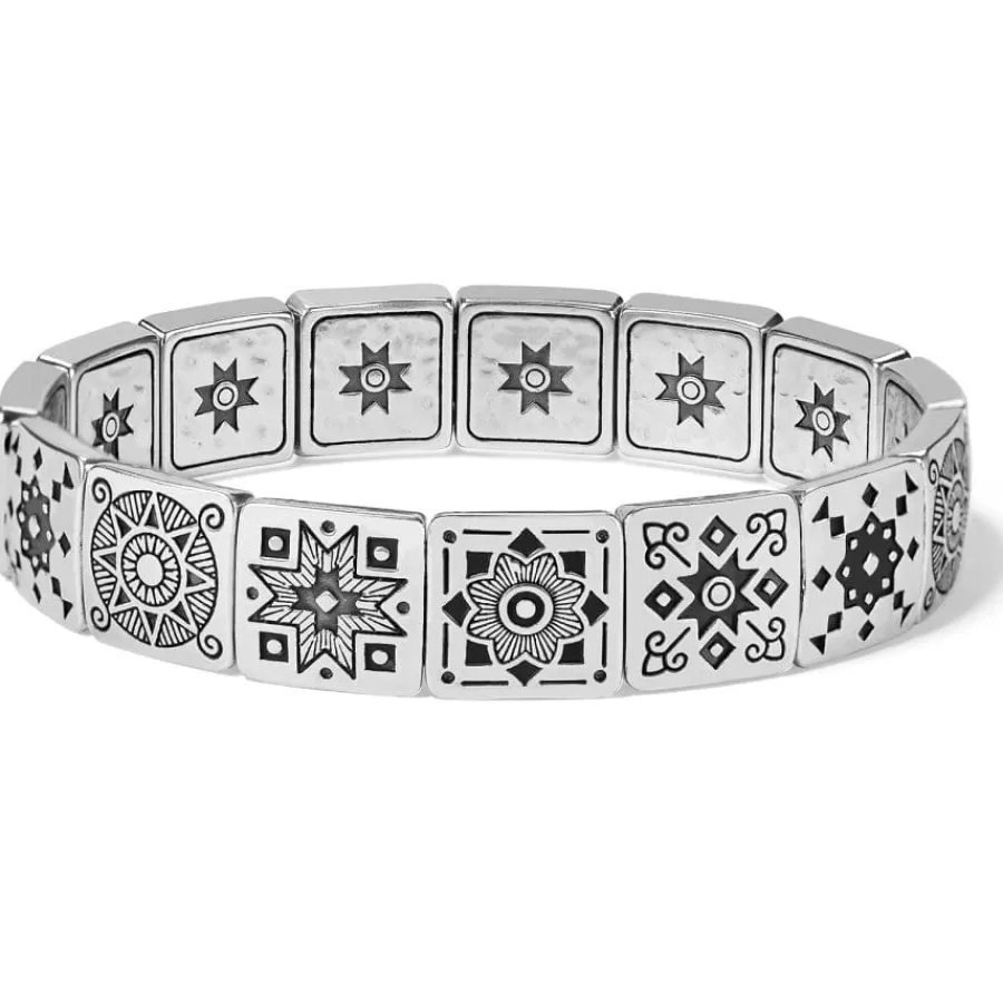 Bracelets>Brighton Mosaic Tile Stretch Bracelet Silver