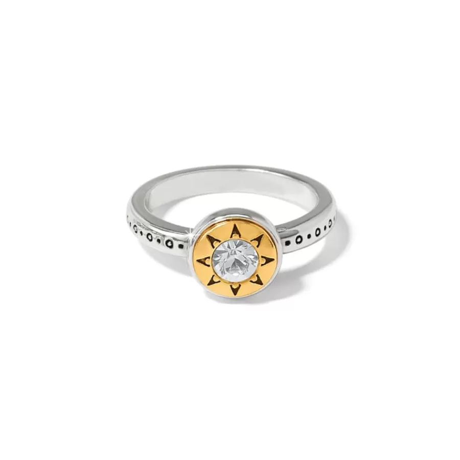 Rings>Brighton Mosaic Two Tone Ring Silver-Gold