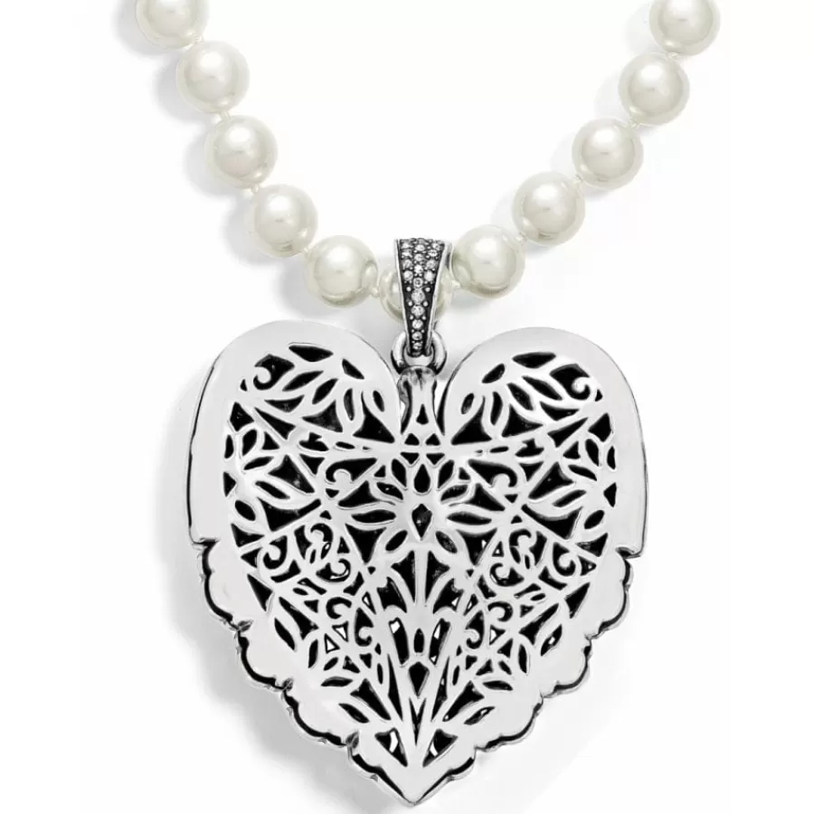 Necklaces>Brighton Mumtaz Pearl Necklace Silver-Pearl