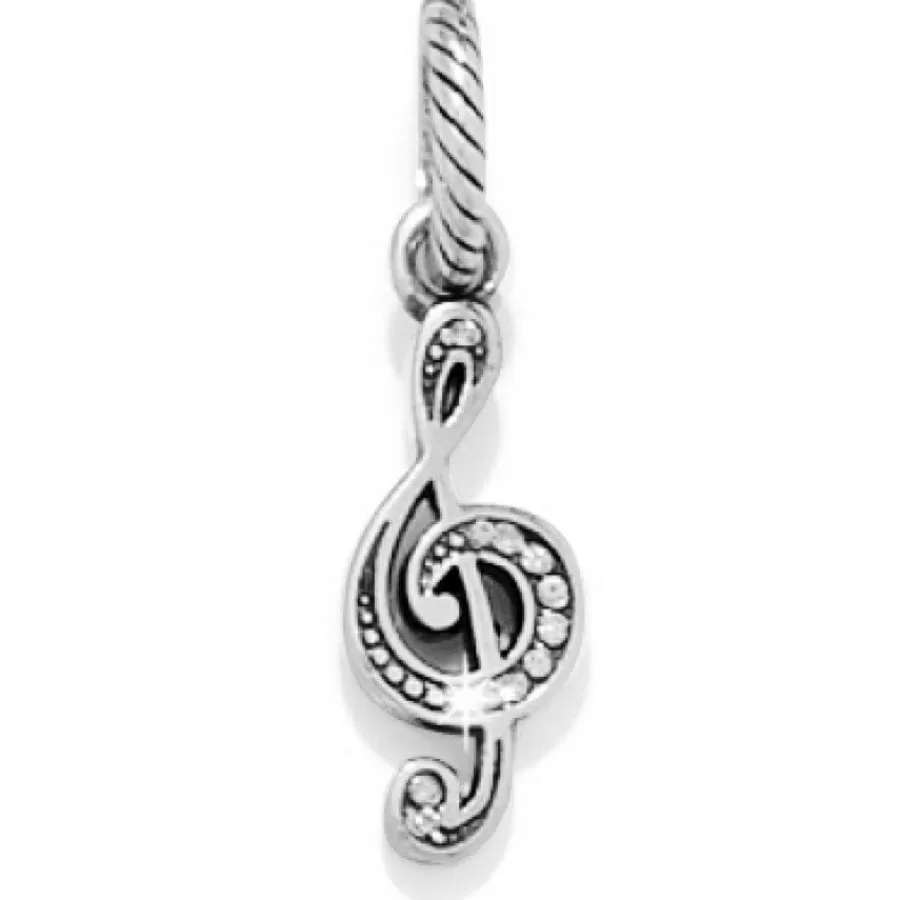 Charms>Brighton Music Note Charm Silver