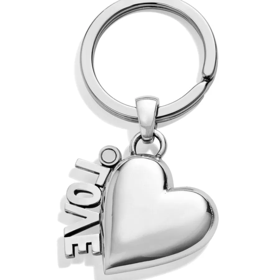 Key Fobs>Brighton My Love Key Fob Silver