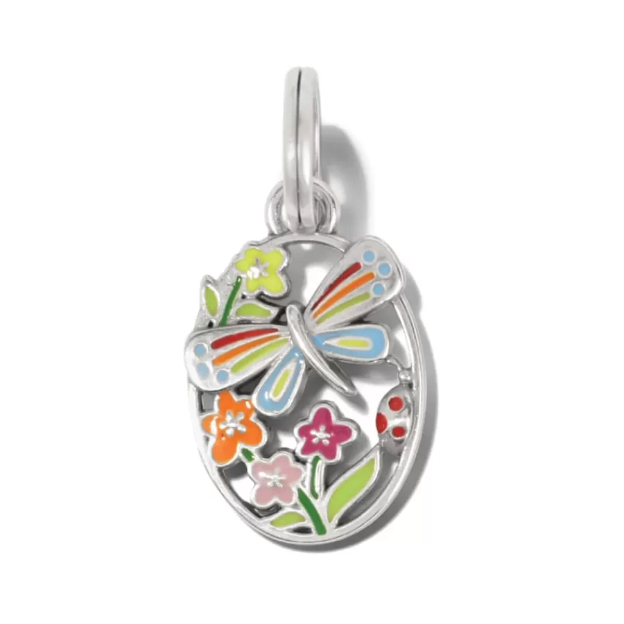 Charms>Brighton Nature's Charms Dragonfly Silver-Multi