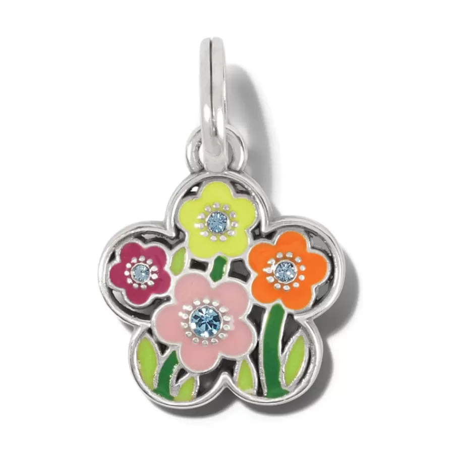 Charms>Brighton Nature's Charms Flower Silver-Multi