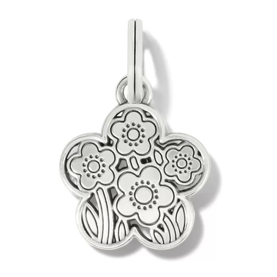 Charms>Brighton Nature's Charms Flower Silver-Multi