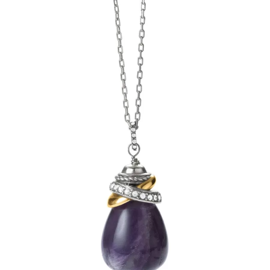 Necklaces>Brighton Neptune's Rings Amethyst Pendant Necklace Purple