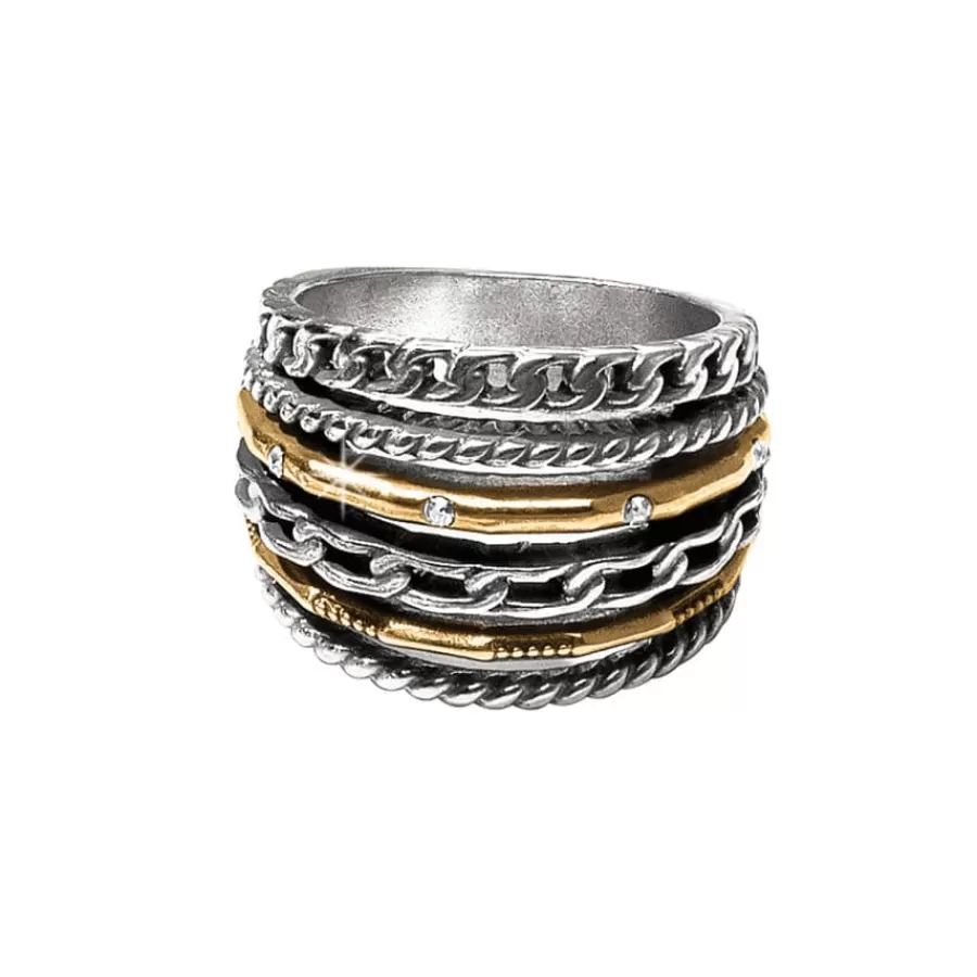 Rings>Brighton Neptune's Rings Multiple Row Ring Silver-Gold