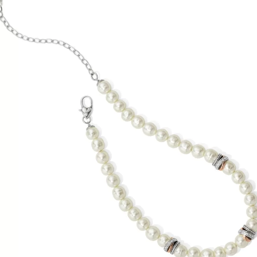 Necklaces>Brighton Neptune's Rings Pearl Short Necklace Cream