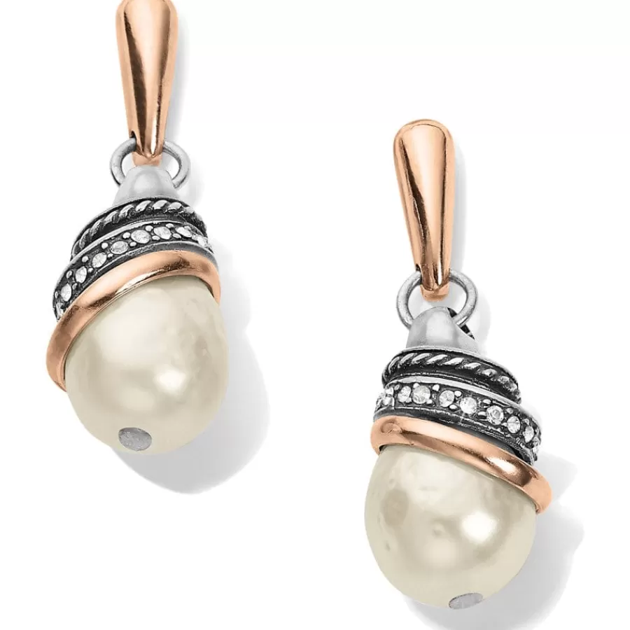 Earrings>Brighton Neptune's Rings Pearl Teardrop Earrings Cream