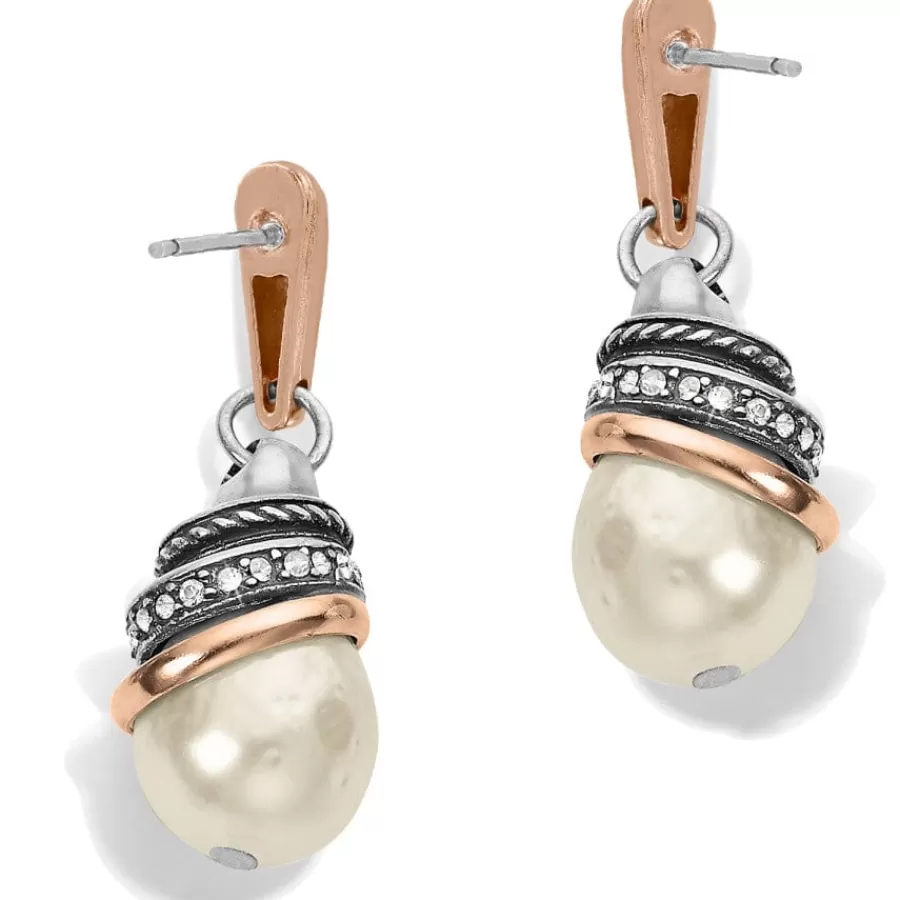 Earrings>Brighton Neptune's Rings Pearl Teardrop Earrings Cream