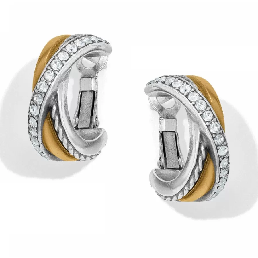 Earrings>Brighton Neptune's Rings Post Hoop Earrings Silver-Gold