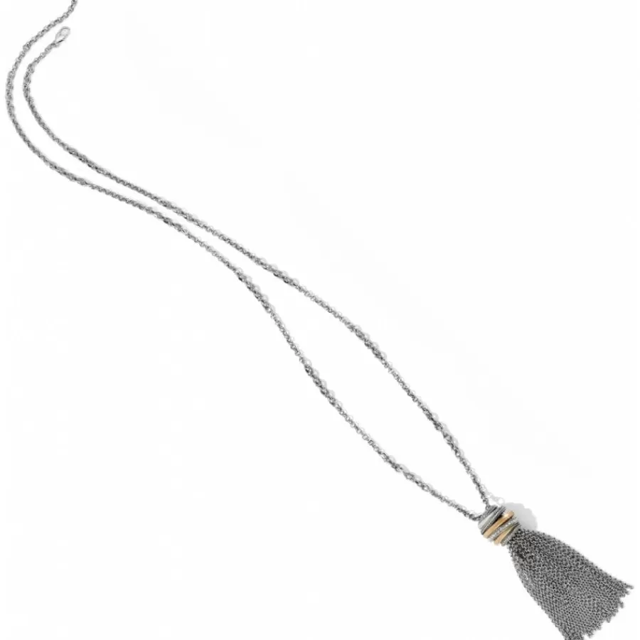 Necklaces>Brighton Neptune's Rings Tassel Necklace Silver-Gold