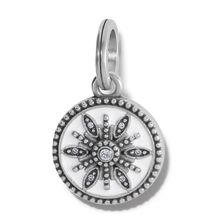 Charms>Brighton Neve Charm Silver-White