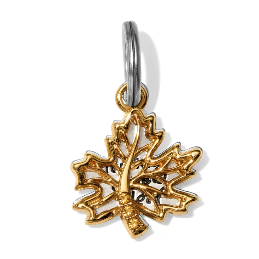 Charms>Brighton New Leaf Charm Silver-Gold