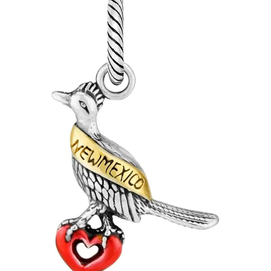 Charms>Brighton New Mexico Charm Silver-Red