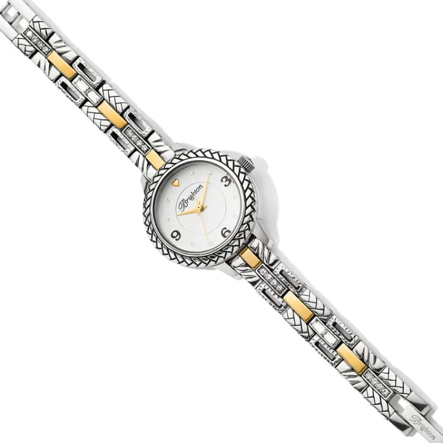 Watches>Brighton Newark Watch Silver-Gold