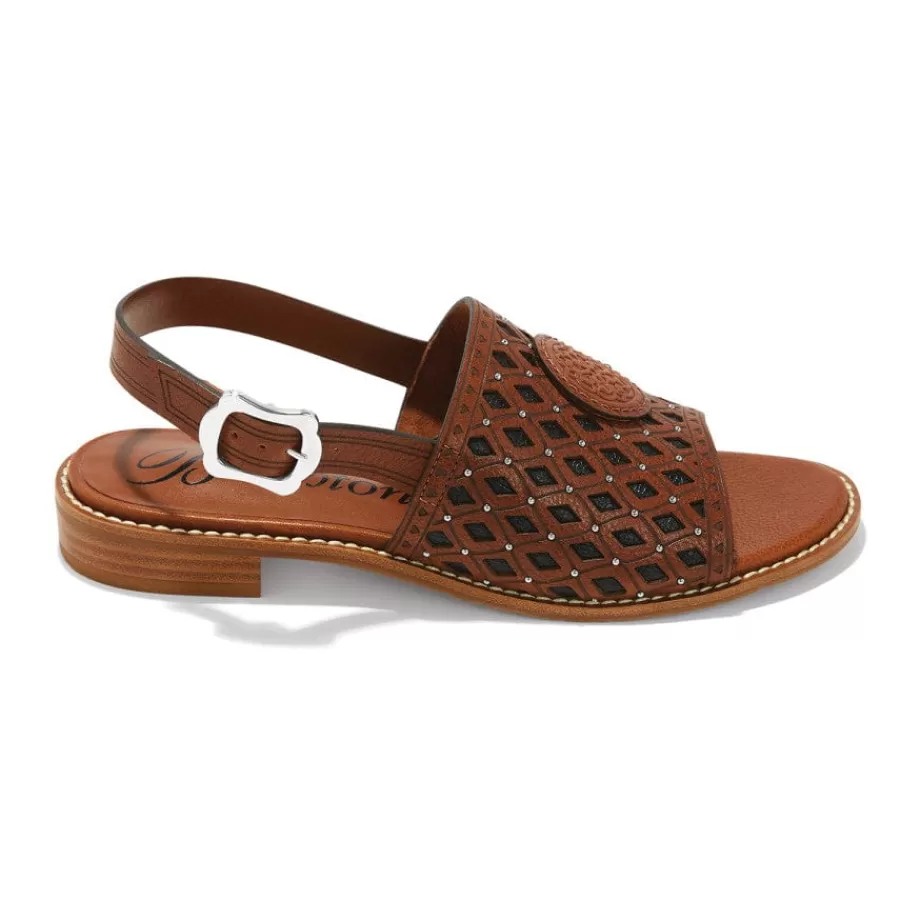 Sandals>Brighton Nolita Flat Sandals Russet