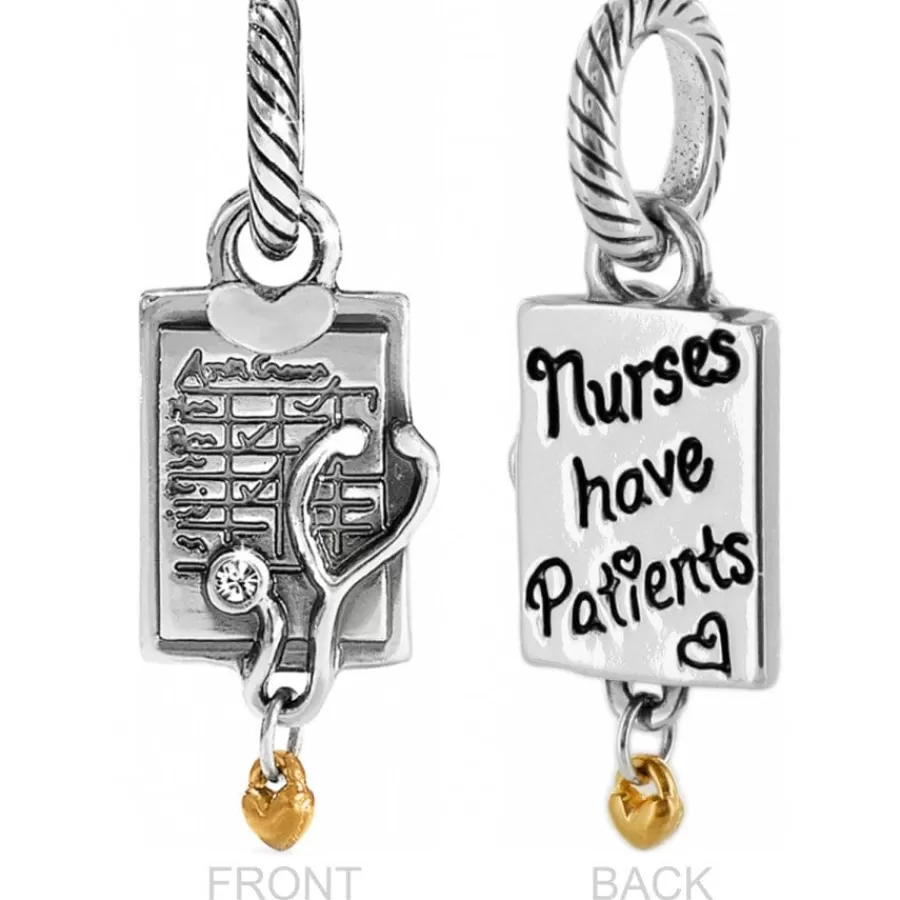 Badge & Id Clips>Brighton Nurse Alcazar Charm Badge Clip Gift Set Silver